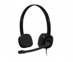 Wired headphones Logitech  HEADSET STEREO H151/BLACK 981-000589
