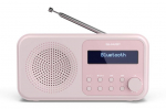 Speakers Sharp  DR-P420(PK) Tokyo Portable Digital Radio, FM/DAB/DAB+, Bluetooth 5.0, USB or Battery Powered, Pink