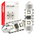 Autolambid, Mootorratta ja traktori valgustid // Autolambid, Mootorratta ja traktori valgustid // Żar&oacute;wki led canbus festoon c5w 2smd 3838 36mm white 12v 24v amio-04248
