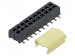 Connector: pin strips | socket | female | PIN: 20 | vertical | SMT | 2x10