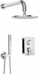 Concealed shower set with mixer box - with overhead shower
