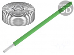 Wire | LifY-Toy | stranded | Cu | 0.04mm2 | PVC | green | 60V | 10m | Class: 5