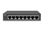 10/100/1000 Mbps networking switch 8 ports - metal design