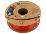 Filament: PET-G | 1.75mm | red | 230&divide;240&deg;C | 1kg | Table temp: 70&divide;80&deg;C