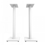 KANTO AUDIO 34" UNIVERSAL BOOKSHELF SPEAKER FLOOR STAND - WHITE (PAIR)