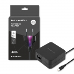 Qoltec Charger | 65W | 5-20.3V | 2-3.25A | USB type C | Laptop | Smartfon | PD