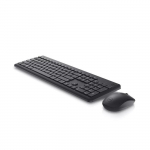 Wireless keyboard and mouse set Dell KM3322W &mdash; Full-size QWERTY, RF wireless, black, office use