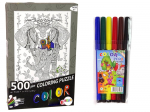 M&auml;nguala | PC | Konsoolid | Tarvikud // Harivad m&auml;nguasjad | Interaktiivsed | Loomingulised | Kunstilised // Puzzle Do Kolorowania 500 Element&oacute;w Słoń