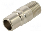 Splice terminal: plug | Thread: G 1/4" external | 9mm