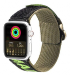 Strap Dux Ducis  Strap (Outdoor Version) strap for Apple Watch Ultra, SE, 8, 7, 6, 5, 4, 3, 2, 1 (49, 45, 44, 42 mm) nylon band bracelet Black Green