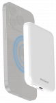 Power bank 5000 mAh DELTACO, wireless charging, PD 20 W,magnet,white / PB-Q1006 / 1903253