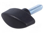 Knob wing | Ext.thread: M10 | 20mm | H: 34mm | polyamide | W: 56mm