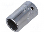 Socket | 12-angles,socket spanner | 3/8" | 1/4" | 23mm