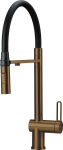 Kitchen faucet with filter and flexible spout