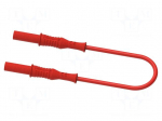Test lead | 20A | banana plug 4mm,both sides | insulated | Len: 1m