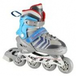 NH18192 4in1 GREY-BLUE SIZE M. S(29-33) INLINE SKATES WITH DIM. TUL. ICE HOCKEY NILS EXTREME