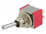 Switch: toggle | Pos: 2 | DPDT | ON-ON | 5A/125VAC | 5A/28VDC | -30&divide;85&deg;C