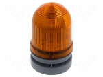 Signaller: lighting-sound | 115&divide;230VAC | orange | IP66 | &Oslash;85x130mm