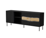 Cama INSERTO 3D1W chest of drawers 190x40x80 black + LED