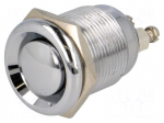 Switch: vandal resistant | Pos: 2 | SPST-NO | 2A/250VAC | IP40 | &Oslash;19mm