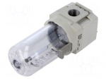 Lubricator | 6000l/min | max.10bar | polycarbonate | Thread: G 3/8"