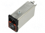 Connector: AC supply | socket | male | 10A | 250VAC | C14 (E) | FN9290