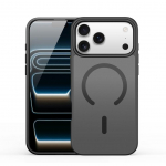 Back panel cover Dux Ducis Apple iPhone 17 Pro YIND PC+TPU Case with MagSafe Black