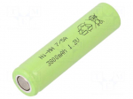 Re-battery: Ni-MH | 7/5A,7/5R23 | 1.2V | 3800mAh | &Oslash;16.6x66.2mm