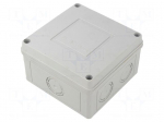 Enclosure: junction box | X: 111mm | Y: 66mm | Z: 111mm | wall mount