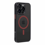 Tactical MagForce Hyperstealth 2.0 Cover for iPhone 15 Pro Max / black/red