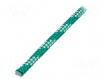 Rope | polypropylene | &Oslash;rope: 10mm | L: 25m | with a core | green