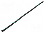 Rope | polypropylene | &Oslash;rope: 5mm | L: 100m | with a core | black