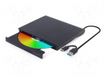 External DVD drive | black | DC,USB A plug,USB C plug