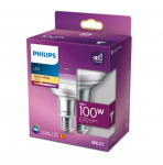 PHILIPS LED stikla 100W R80 E27 Silti balta 2700K 36D reflektora spuldze 8718699773878 929001891603
