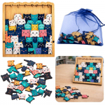 M&auml;nguala | PC | Konsoolid | Tarvikud // Harivad m&auml;nguasjad | Interaktiivsed | Loomingulised | Kunstilised // Drewniane Puzzle Kotki Układanka Edukacyjna Ramka Woreczek 62 el.