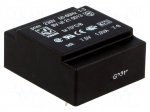 Transformer: encapsulated | 1VA | 230VAC | 7.5V | 133mA | Mounting: PCB