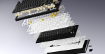 HATOR Skyfall Wireless 80 keyboard Gaming USB + RF Wireless + Bluetooth QWERTY US English Black, White