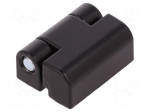 Hinge | Width: 22mm | zinc and aluminium alloy | black | H: 30mm