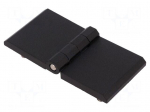 Hinge | Width: 120mm | zinc and aluminium alloy | black | H: 60mm