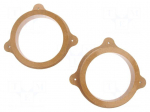Spacer ring | MDF | 165mm | Mercedes | impregnated,varnished