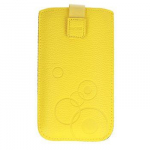 Case universal pocket iLike Universal Leather Pocket Case XL Yellow
