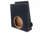 Car loudspeaker enclosure | MDF | black melange | textil | 15l | 250mm