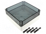 Enclosure: multipurpose | X: 180mm | Y: 182mm | Z: 84mm | TK PC | grey