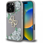 Case Guess Grained Roses Big 4G logo for iPhone 16 Pro / purple