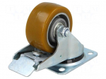Transport wheel | &Oslash;: 80mm | W: 38mm | H: 111mm | torsional with lock