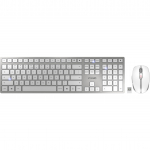 DW 9100 SLIM (white/silver, EU layout (QWERTY), Cherry SX scissor technology)