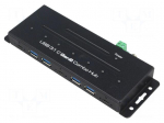 Hub USB | USB 3.1,industrial | PnP,mounted on desktop | 10Gbps