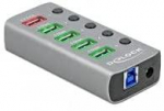 DeLOCK USB 3.2 Gen1 Hub + 4Po + SLK + USB-C - 63263