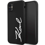 Karl Lagerfeld KLHCN61SKSVGK Silicone Signature Hardcase for iPhone 11/XR 6.1" / black