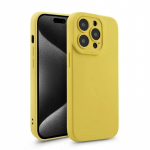 Fusion Softy izturīgs silikona aizsargapvalks Apple iPhone 15 Plus dzeltens